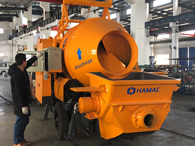 DHBT15 Diesel Concrete Mixer Pump Delivered To Our Client